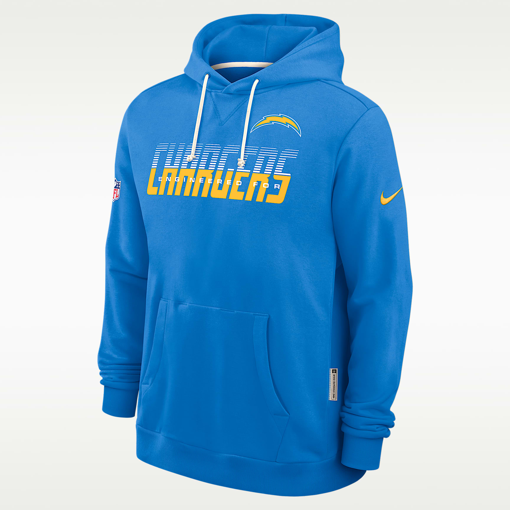 SPECIAL PRICE！docking Nike hoodie Los Angeles Chargers Sideline Standard Issue Men's Nike Dri-FIT